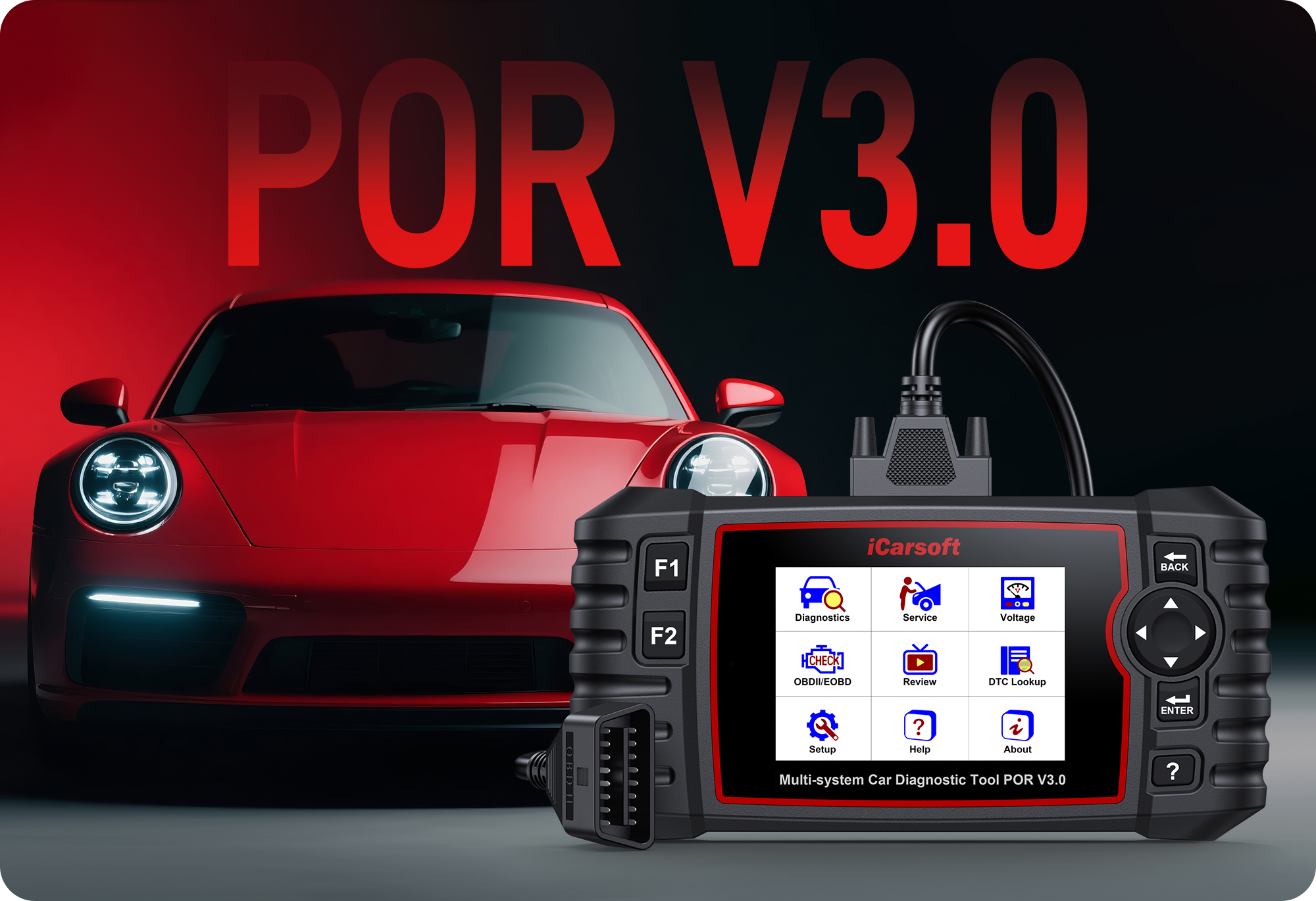 iCarsoft POR V3.0 - Next-Generation Porsche Diagnostic Tool