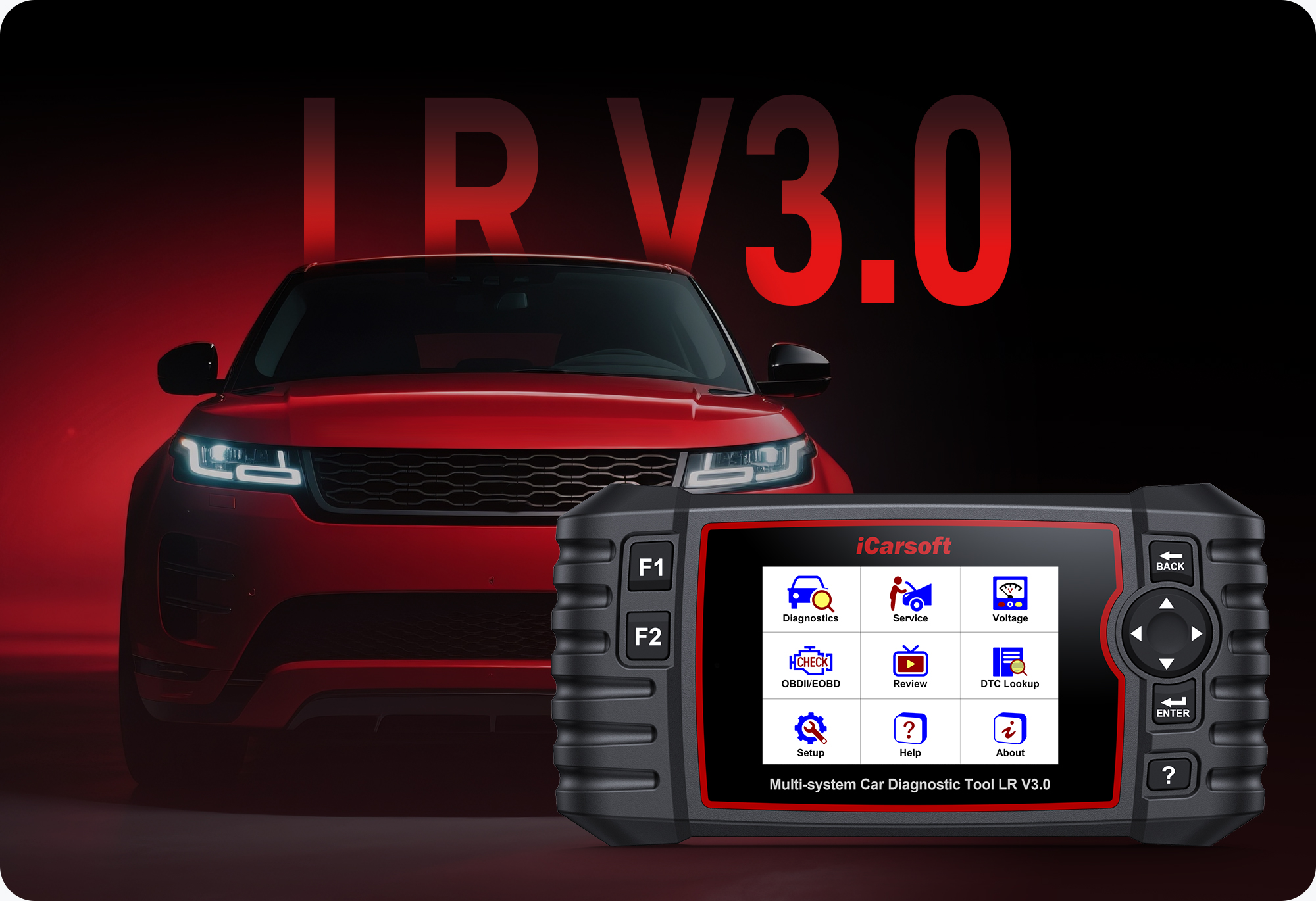 iCarsoft LR V3.0 – Full-System Land Rover & Jaguar Diagnostic Tool
