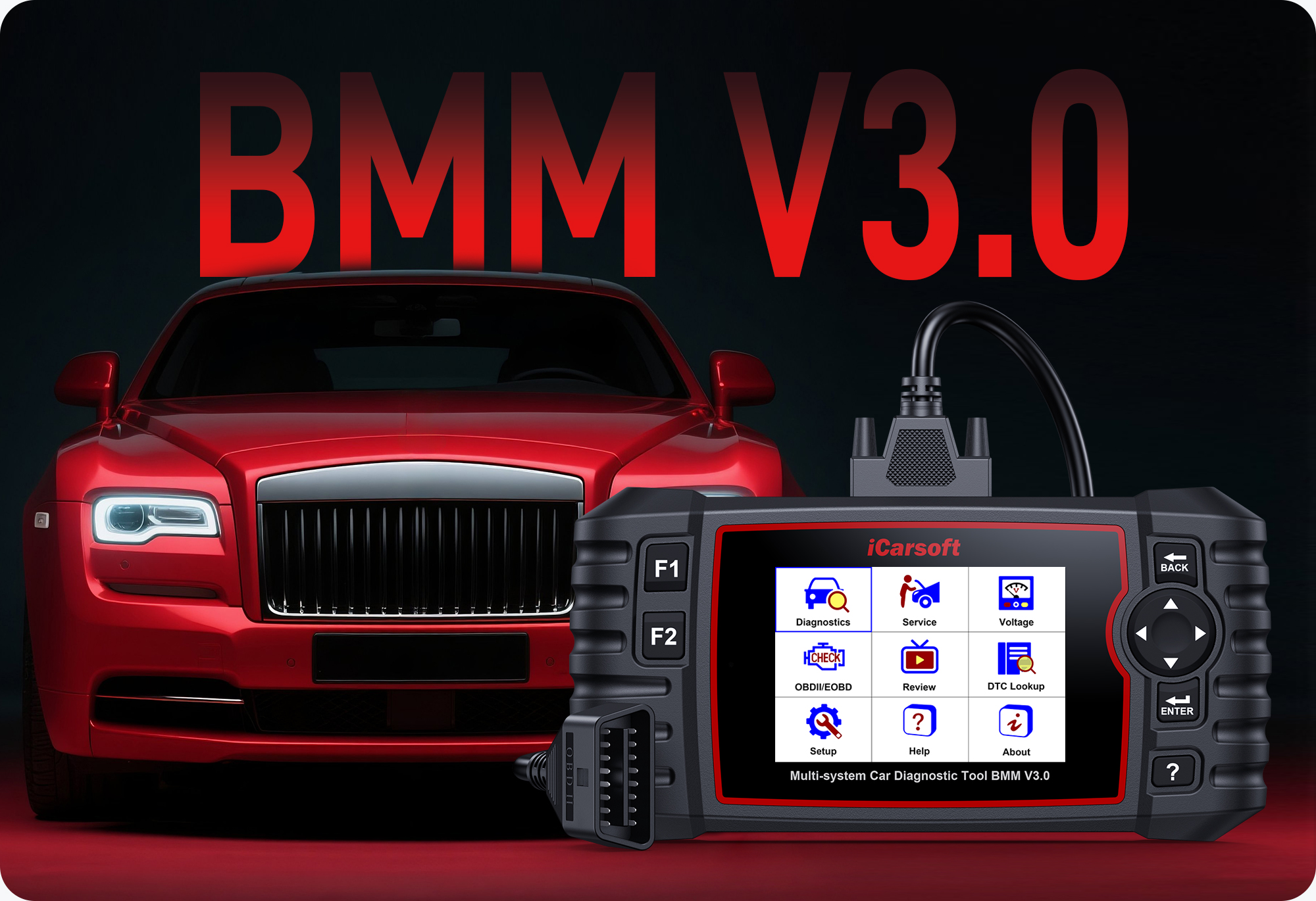 iCarsoft BMM V3.0 - Diagnostic Tool for BMW, MINI, and Rolls-Royce