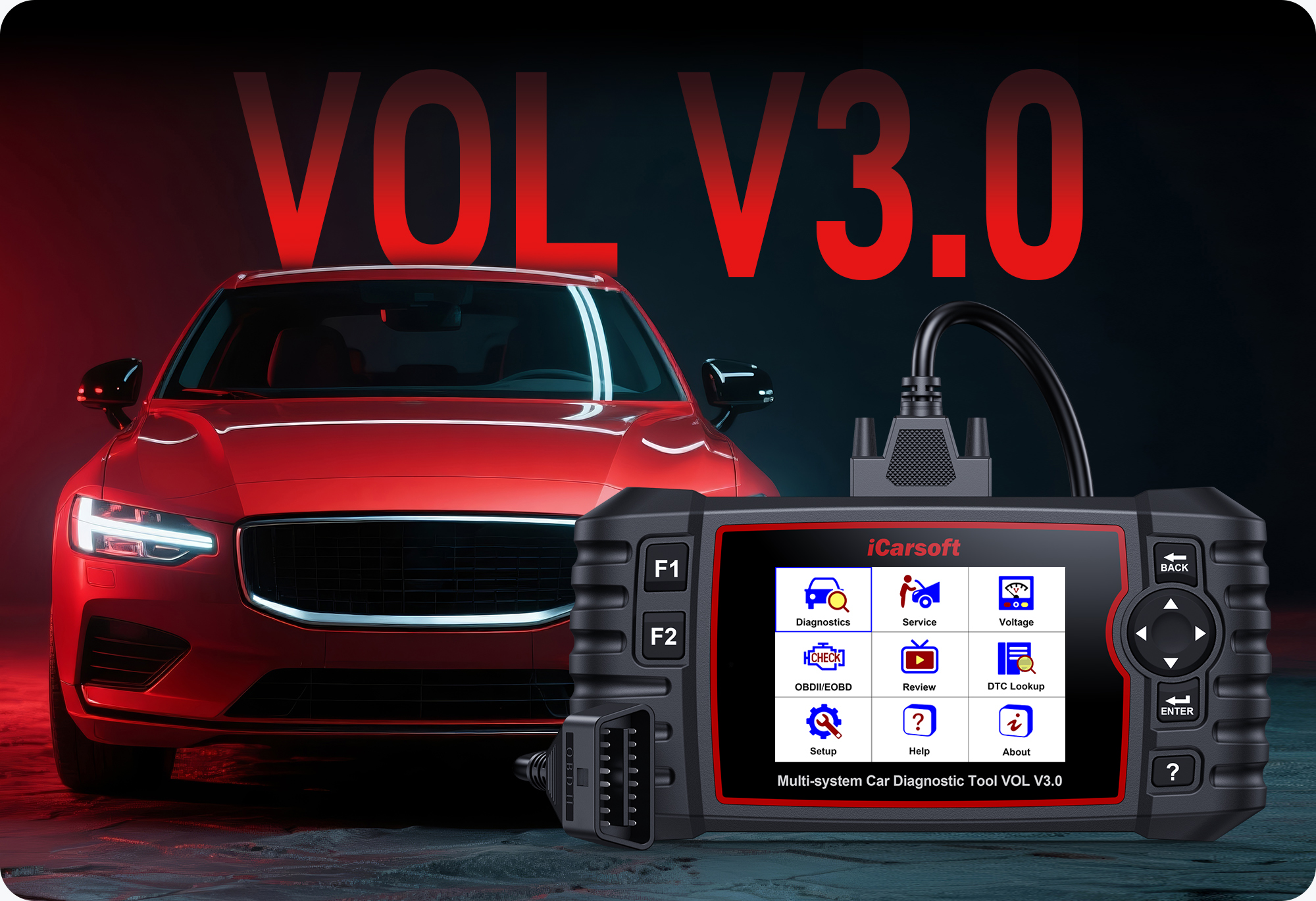 iCarsoft VOL V3.0 - Diagnostic Tool for Volvo and SAAB