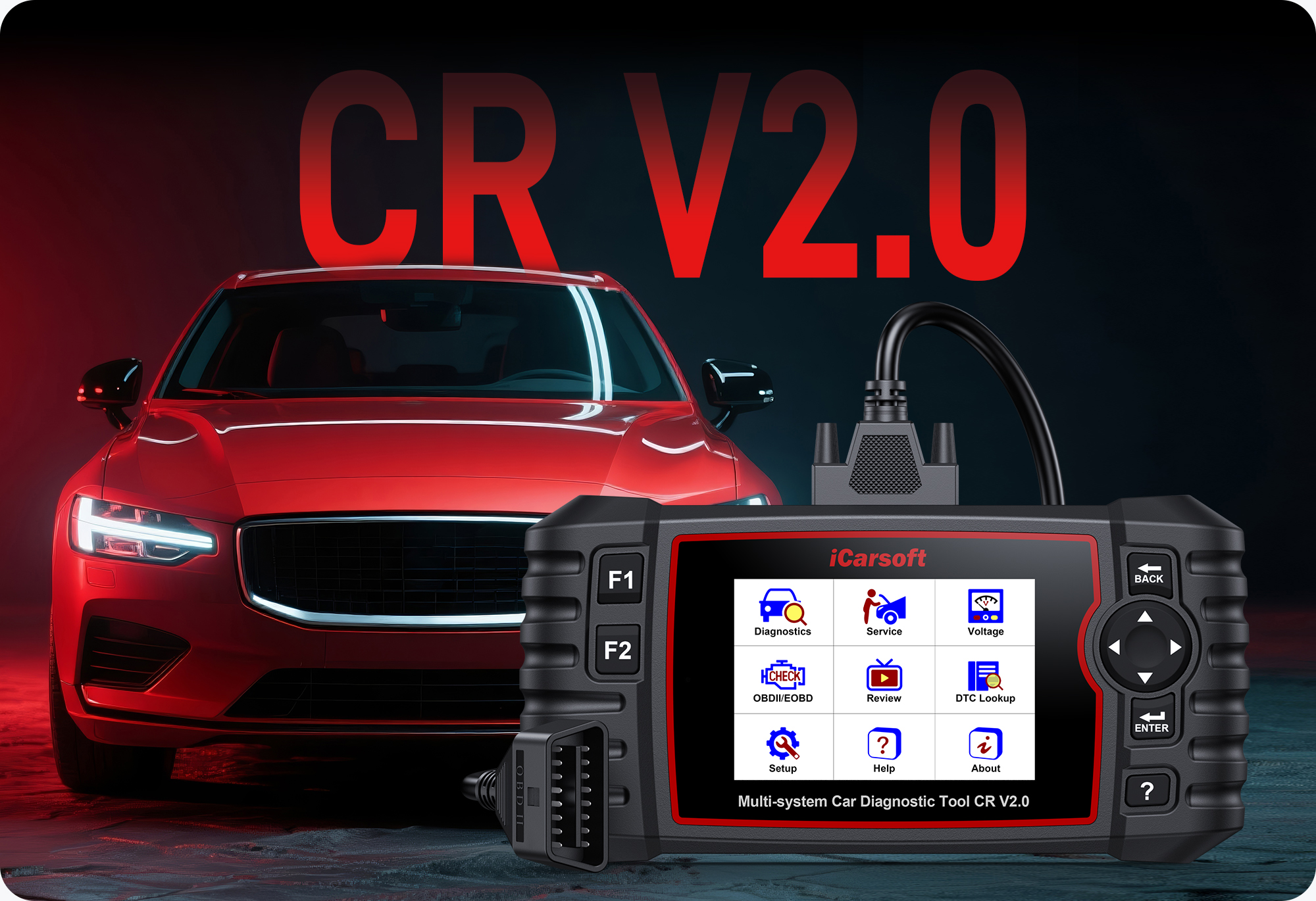 iCarsoft CR V 2.0 - Multi Brand Automotive Diagnostic Tool