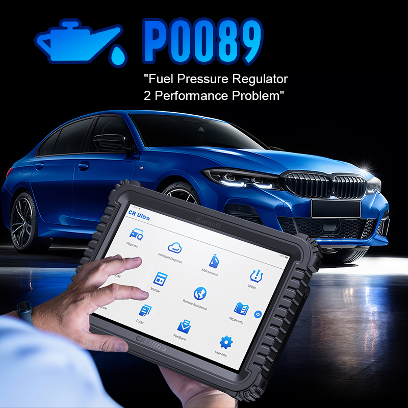 Fuel pressure regulator issue - P0089 code diagnostic illustration