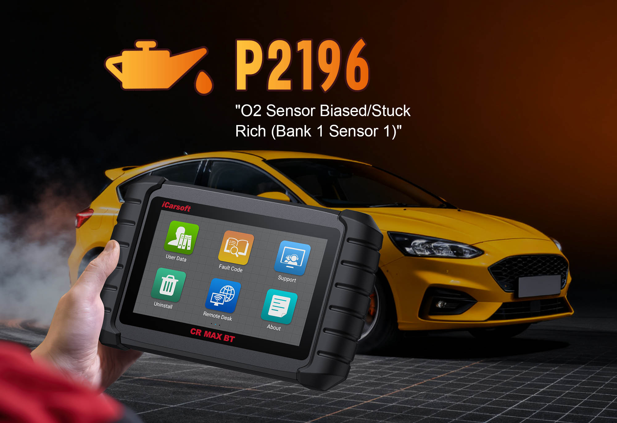 Diagnose & Clear P2196 with iCarsoft CR Pro+