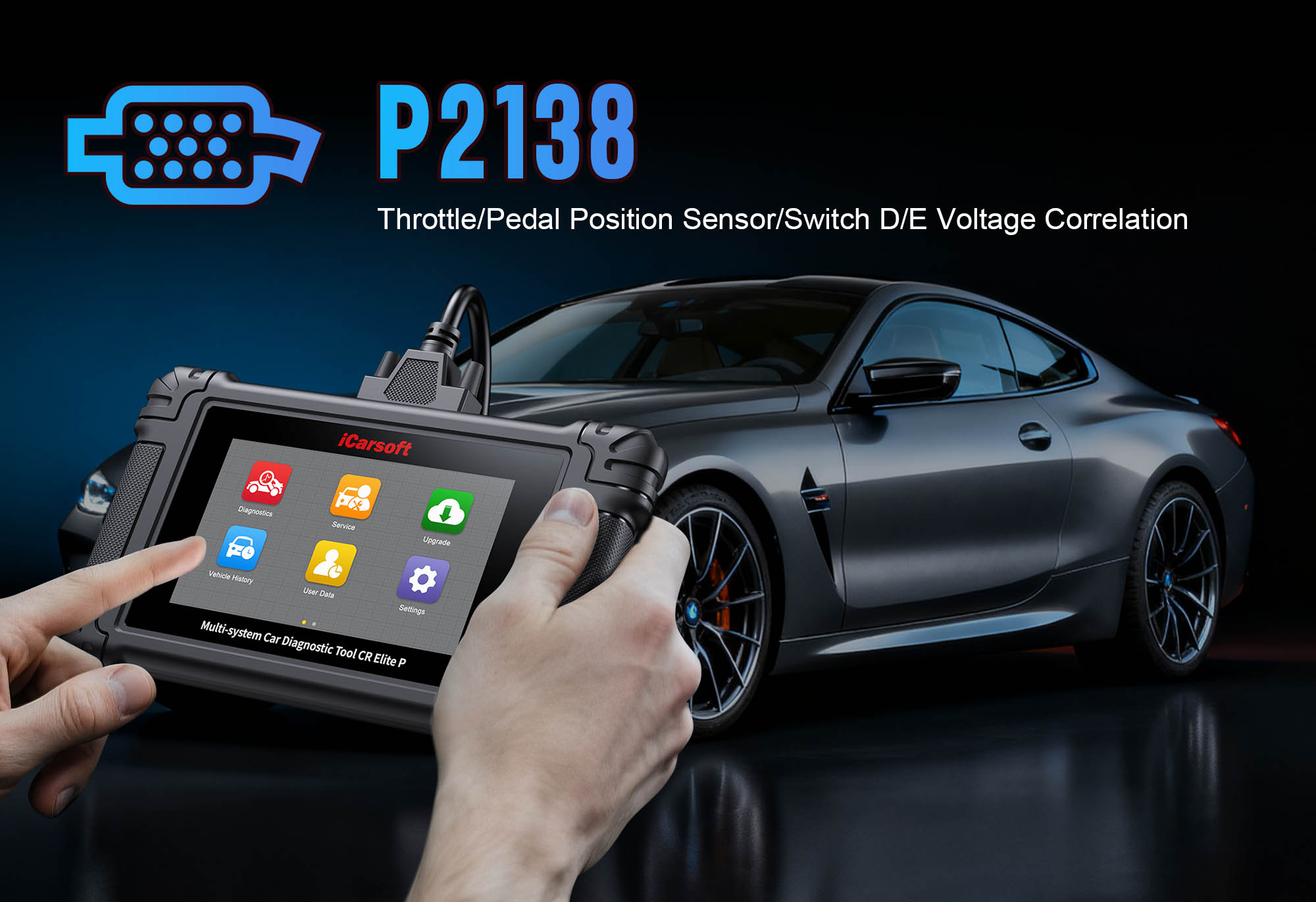Throttle Body (with TPS) and Accelerator Pedal (with APP Sensor) for P2138 Code Diagnosis