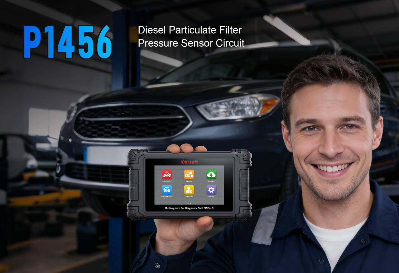 iCarsoft CR Pro S diagnosing P1456 Evaporative Emission System Purge Flow Malfunction