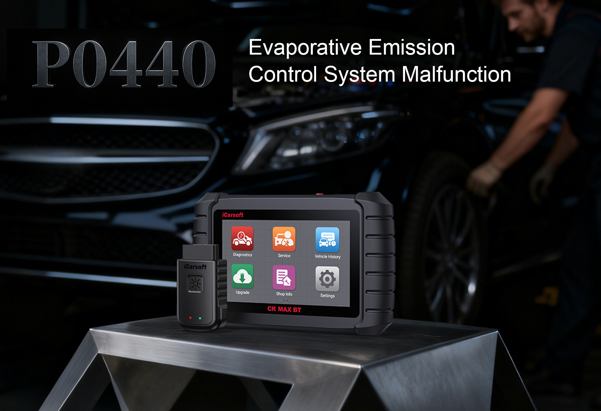 iCarsoft CR MAX BT Testing EVAP System for P0440 Code