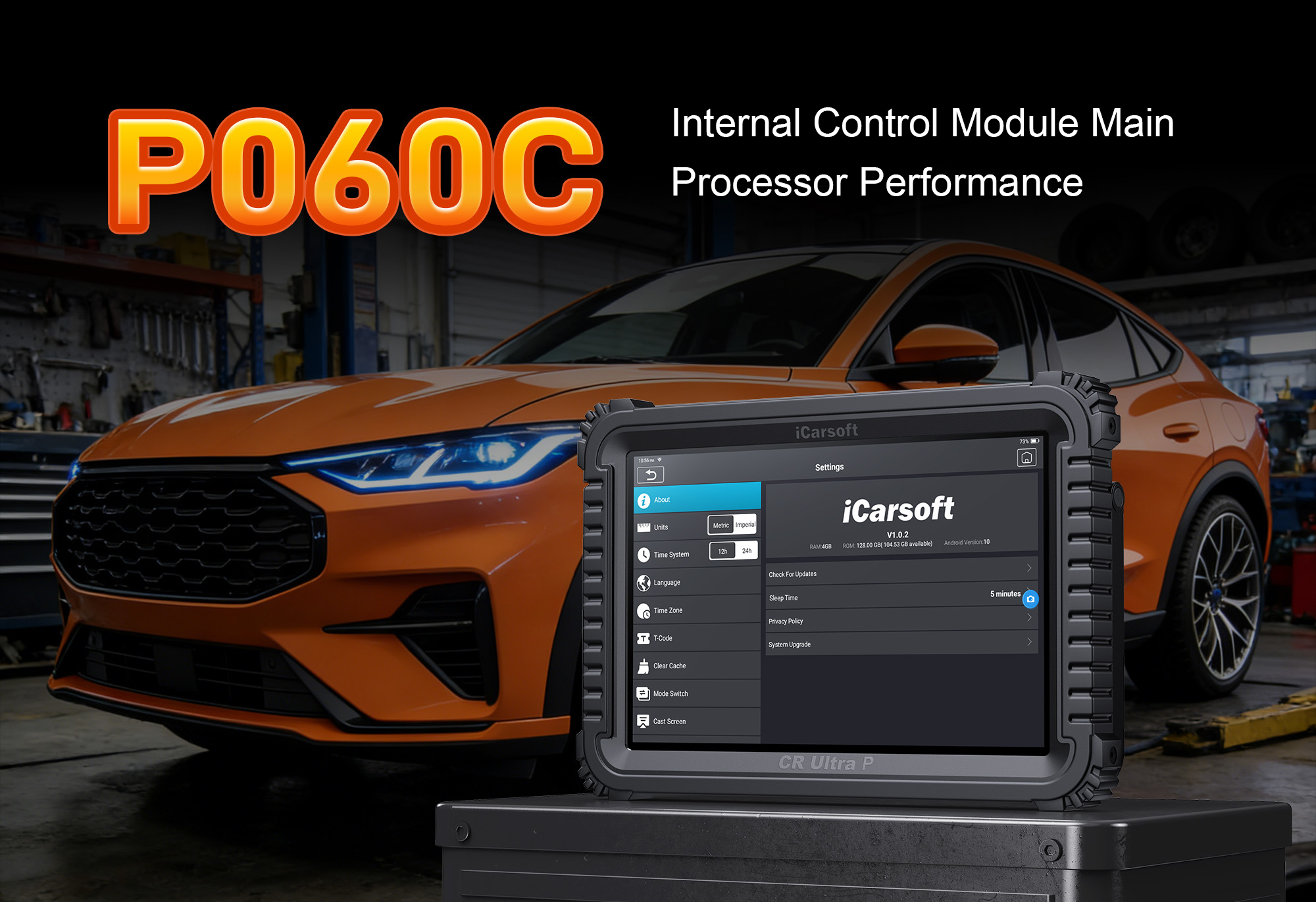 iCarsoft CR Ultra P Testing ECM Main Processor for P060C Internal Control Module Performance Fault