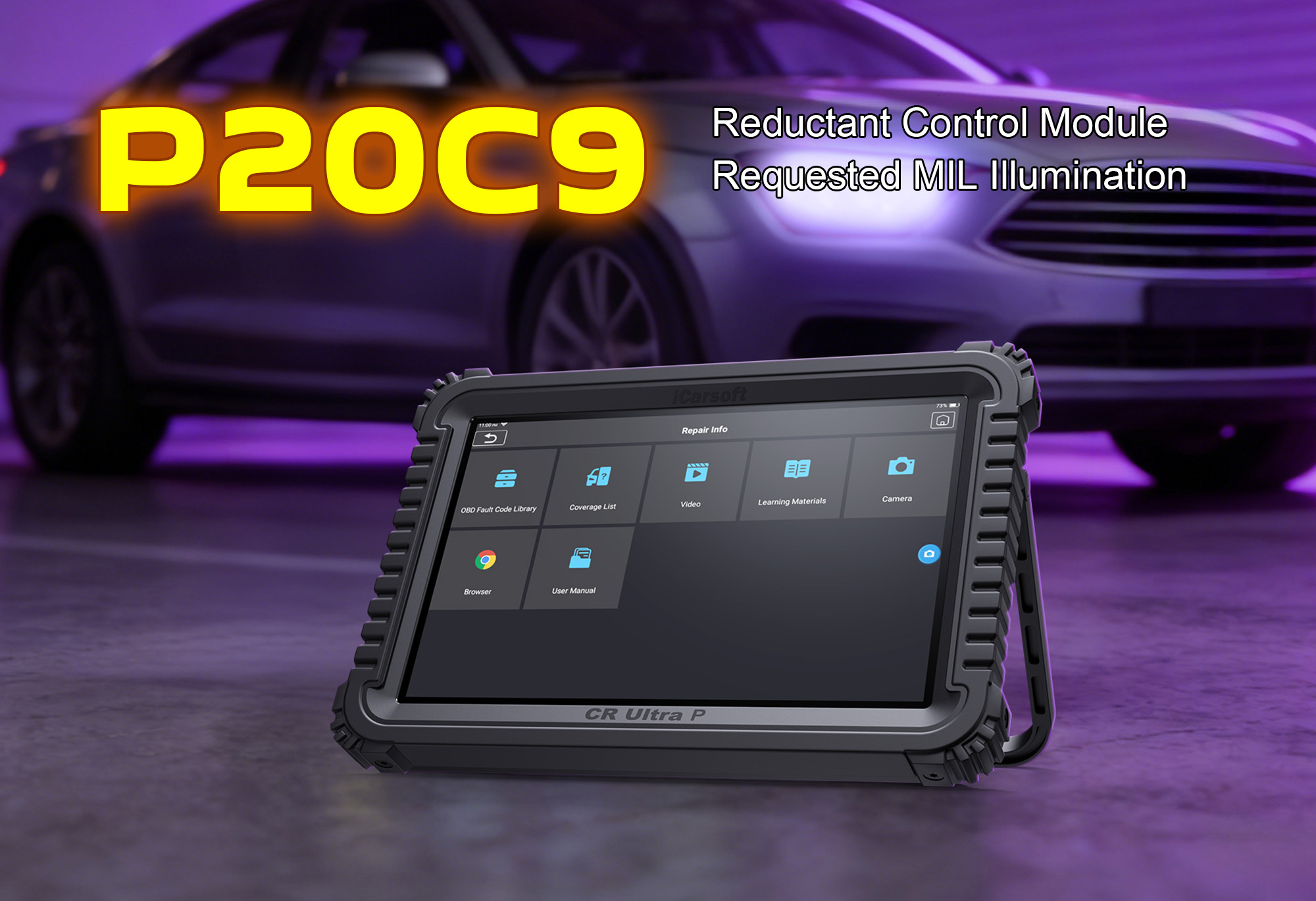 iCarsoft CR Ultra P Diagnosing P20C9 Fault Code - DPF Regeneration & SCR/DEF System Testing for Isuzu Trucks