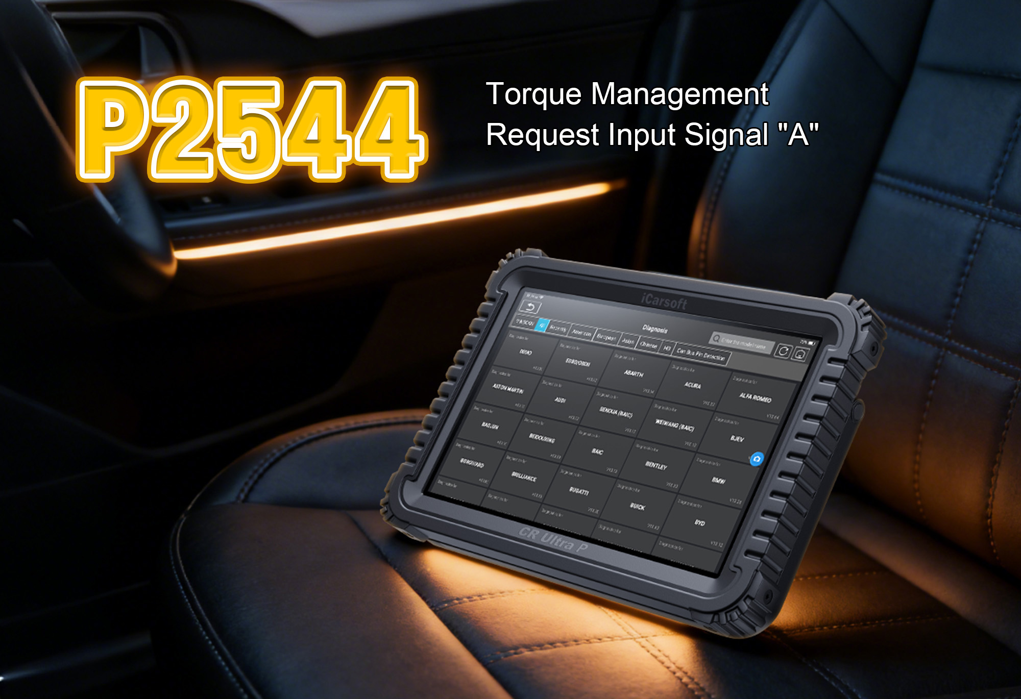 iCarsoft CR Ultra P Diagnosing P2544 Fault Code - Torque Management Signal Testing & ECM PCM Reset