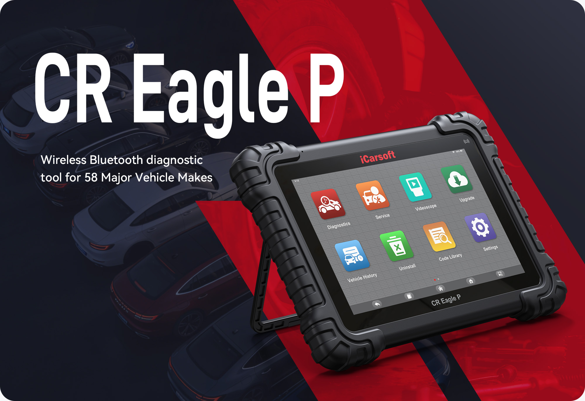 iCarsoft CR Eagle P Wireless Bluetooth OE-Level Diagnostic Scanner