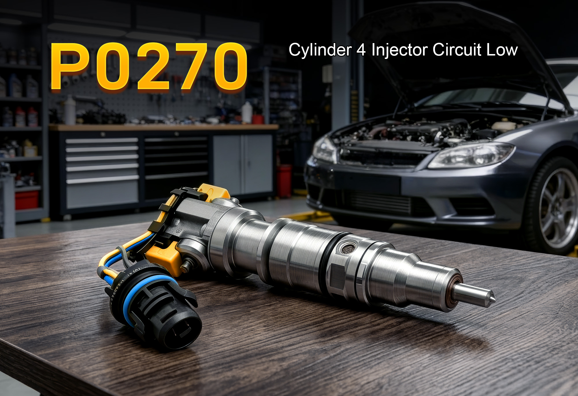 iCarsoft CR Eagle P Diagnosing P0270 Cylinder 4 Injector Circuit Low