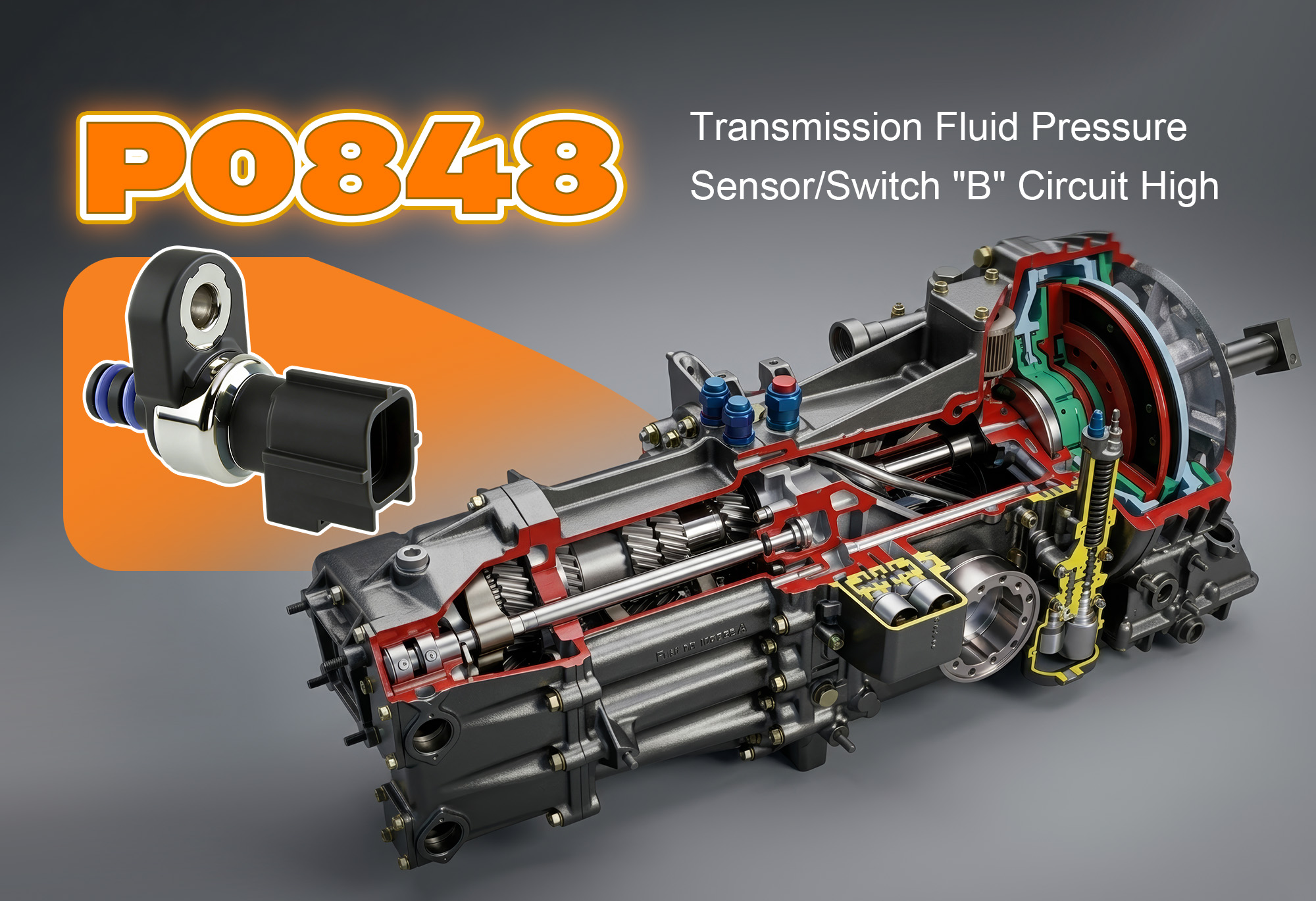iCarsoft CR Eagle P Diagnosing P0848 Transmission Fluid Pressure Sensor B Circuit High
