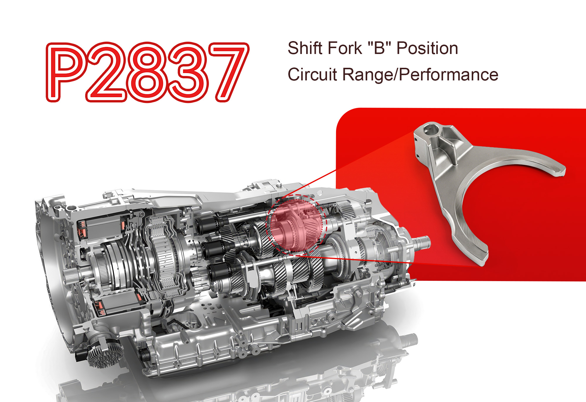 iCarsoft CR Max P Diagnosing P2837 Shift Fork B Position Circuit Range Performance